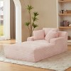 Dolonm 49.2 in. Oversized Corduroy Chaise Lounge Modern Sleeper Sofa for Living Room & Office - 2 of 4