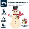 Joyfy 4 FT Christmas Outdoor Decorations, Collapsible Snowman Yard Lights with 120 LEDs for Xmas Backyard Garden Lawn Christmas Holiday Decoration - 2 of 4