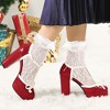 Allegra K Women's Platform Bow T-Strap Chunky Heels Pumps - 2 of 4
