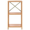 vidaXL 3-Tier Shelf 15.7 in.x11.8 in.x30.7 in. Solid Wood Oak - 4 of 4