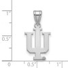 Black Bow Jewelry 14k White Gold Indiana Hoosiers NCAA Medium Pendant - 2 of 3