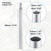 Unique Bargains Aluminum Alloy Seat Post with Scale Mark for Bicycle Silver Tone - 3 of 4
