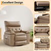 homfan Electric Recliner Chair - PU Leather 360° Swivel Recliner with Heat and Massage, Comfortable Lazy Chair for Living Room, Bedroom, Nursery - 4 of 4
