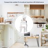 Tangkula Vanity Mirror Makeup Dressing Table Set w/ Stool Drawer Wood Desk - 4 of 4