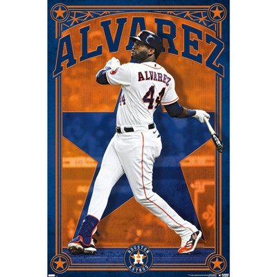 Trends International MLB Houston Astros - José Altuve 23 Framed Wall Poster  Prints White Framed Version 22.375 x 34