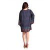 Women's Border Print Floral Bohemian Dress - Velzera - 3 of 4