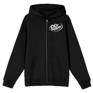 Dr Pepper “Always One Of A Kind” Men’s Black Double-Sided Zip-Up Hoodie - 1 of 4
