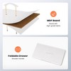 Pellebant Vertical Dresser for Bedroom Storage Tower 5-Drawer Steel Frame Wood Top Easy Pull Non-woven Fabrics Drawer - 3 of 4