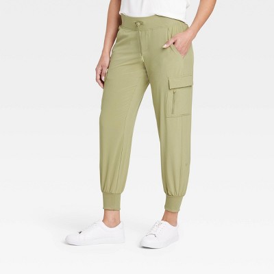 Women's Tapered Stretch Woven Mid-Rise Pants - All in Motion
