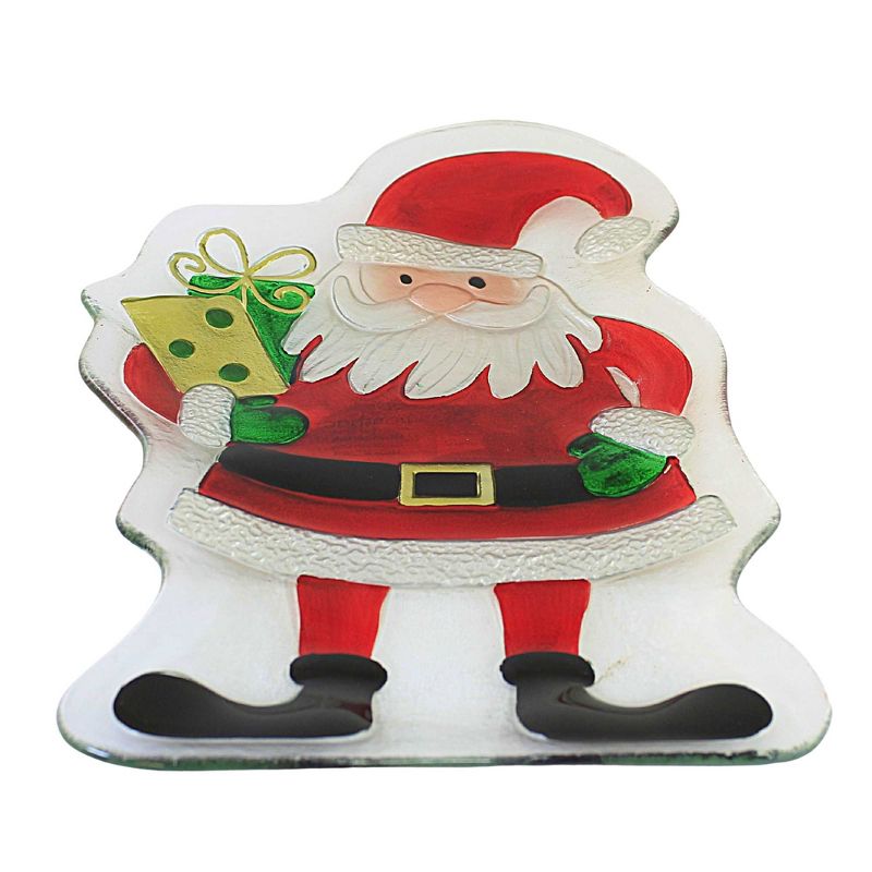 18.0 Inch Santa With Presents Platter Christmas Claus Serving Platters, 2 of 4