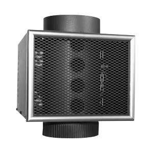 US Stove Company 6-Inch Miracle Heat Reclaimer Wood or Coal Stove Furnace, Black - 1 of 4