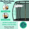 Costway 8FT Recreational Trampoline w/ Ladder Enclosure Net Safety Pad Outdoor - 4 of 4