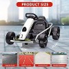 24V Ride-On Go Kart, Electric Battery-Powered Drift Kart with Dual 300W Motors, 8 MPH, Music & Horn, Outdoor Electric Car for Ages 8+ - 2 of 4
