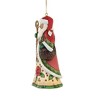 Jim Shore 4.5 Inch Santa With Poinsettias Tree Ornament , Heartwood Creek (1PC) - 3 of 3