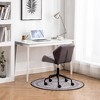 CAVINAS Eldon Diamond Tufted Adjustable Swivel Office Chair, Velvet Swivel Office Chair, Home Office Desk Chairs, Adjustable Swivel Task Chair - 4 of 4