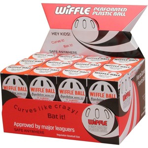Wiffle Ball Original Brand Baseballs, Regulation Baseball Size, 24 Count - 1 of 4