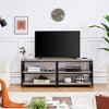 Yaheetech Vintage TV Stand for TV up to 70 Inches 3-Tier TV Console Table - 2 of 4