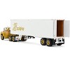 Mack R-Model Day Cab and 40' Vintage Trailer Yellow with Red and White "Mack Anniversary" 1/64 Diecast Model by DCP/First Gear - 3 of 4