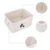 REGALWOVEN Cotton Collapsible Reinforced Handles Lightweight Open Storage Bins 15.7*11.8*7.9in 3 Pcs - 3 of 4