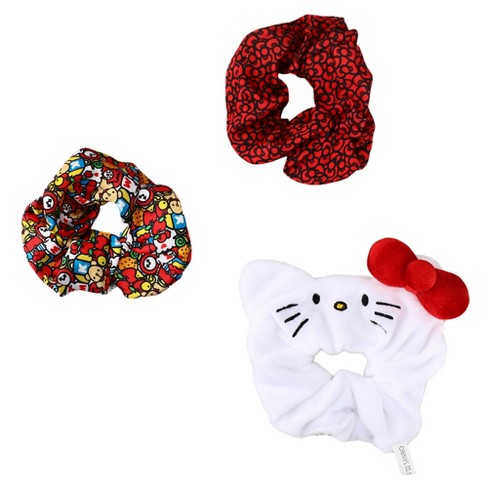 Sanrio Hello Kitty Scrunchy 3-pack : Target