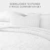 Seersucker Textured Comforter Set, All-Season Down Alternative – Ultra Soft & Lightweight – 3-Piece Set - Becky Cameron - 3 of 4