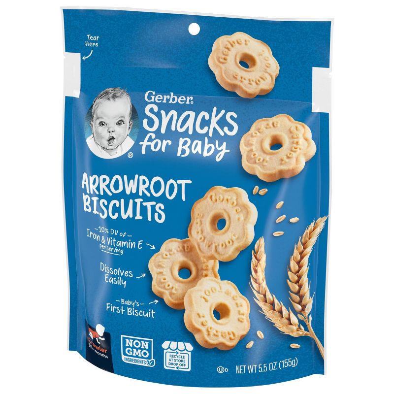 Gerber Arrowroot Cookies- 5.5oz, 4 of 12