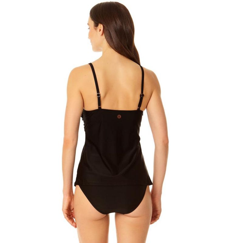 CopperControl by Coppersuit - Women's Cross Front Tankini Swimsuit Top, 2 of 6