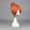 Unique Bargains Women's Wigs 14" Orange with Wig Cap - 3 of 4