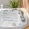 BWE 8 in. Waterfall Widespread 2-Handle Bathroom Faucet With Pop-up Drain Assembly in Spot Resist - 4 of 4