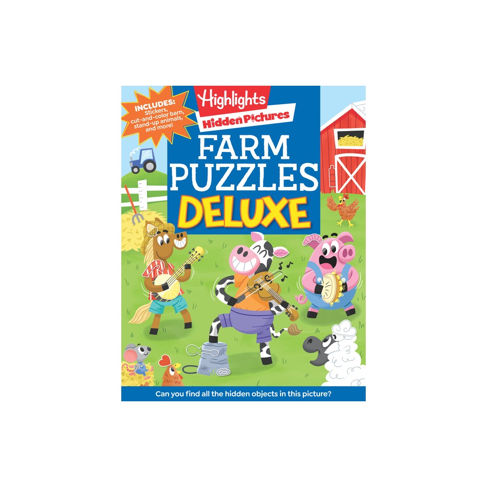 Farm Puzzles Deluxe - (Highlights Hidden Pictures) (Paperback)