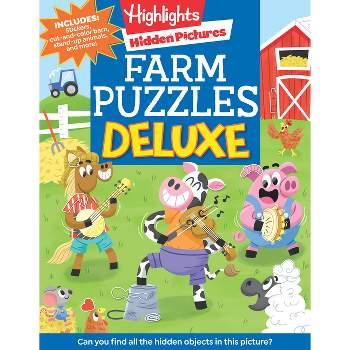 Farm Puzzles Deluxe - (Highlights Hidden Pictures) (Paperback)
