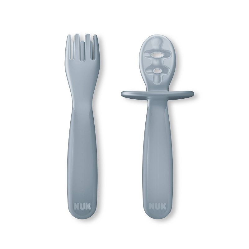 NUK for Nature Pretensil Dipper Spoon and Fork Set - 2pk, 1 of 9