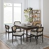 Hartmut Modern Ratten Dining Chair Set of 2 with Solid Wood Legs |ARTFUL LIVING DESIGN - 2 of 4