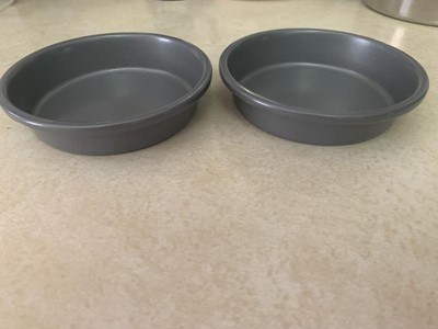 2pk Nonstick Mini Pie Dish Gray - Figmint™