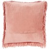 HomeRoots 20" Coral Shag Throw Pillow - 4 of 4