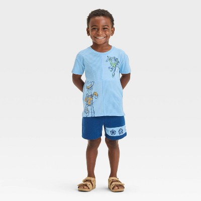 Image of Toddler Boys' Disney Toy Story 2pc T-Shirt and Shorts Set - Blue 18M