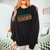 The Life Of A Teacher Puff/Glitter - Womens Lightweight Garment Dyed Sweatshirt - 3 of 3