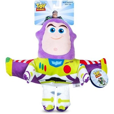 Disney for Pets Pixar¡¯s Buzz Lightyear Plush Dog Toy - Ballistic Nylon Fabric Toy with Squeaker for Dogs - Officially Licensed Product, 9 Inch