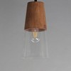 Maxim Lighting Carpenter 1 - Light Pendant in  Walnut/Black - 4 of 4