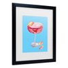 Trademark Fine Art - Alice Straker  Sparkling Rose Gin Cocktail Matted Framed Art - 3 of 4
