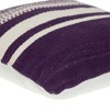 Parkland Collection,Transitional Striped Square Pillow - 4 of 4