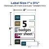 Avery Flexible Printable Name Tags, 1" x 3.75", Assorted Colors, 100 Removable Name Badges (05154) - 3 of 4