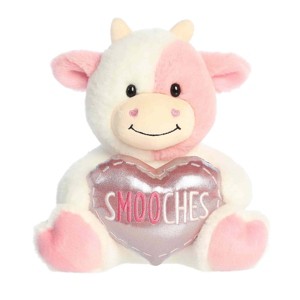 Aurora Small Smooches Pink Cow JUST SAYIN' Witty Stuffed Animal 8.5" - 1 of 4
