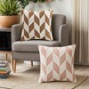 REGALWOVEN Soft Snowflake Fleece Geometric Throw Pillow Covers for Couch Sofa Living Room 2 Pcs - 4 of 4