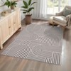 Modern Abstract Rug Washable Rug Non Slip, Low Pile Thin Foldable Mat - 3 of 4