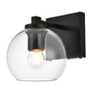Elegant Lighting Juelz 1 light Black and Clear Bath Sconce - 4 of 4