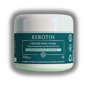 Kerotin Freshening Mask Pomegranate Seed Oil & Argan Oil (4 oz) Drug-Free, Cruelty-Free for Hair Loss Prevention | Stimulates Growth & Hair Strength- - 1 of 2