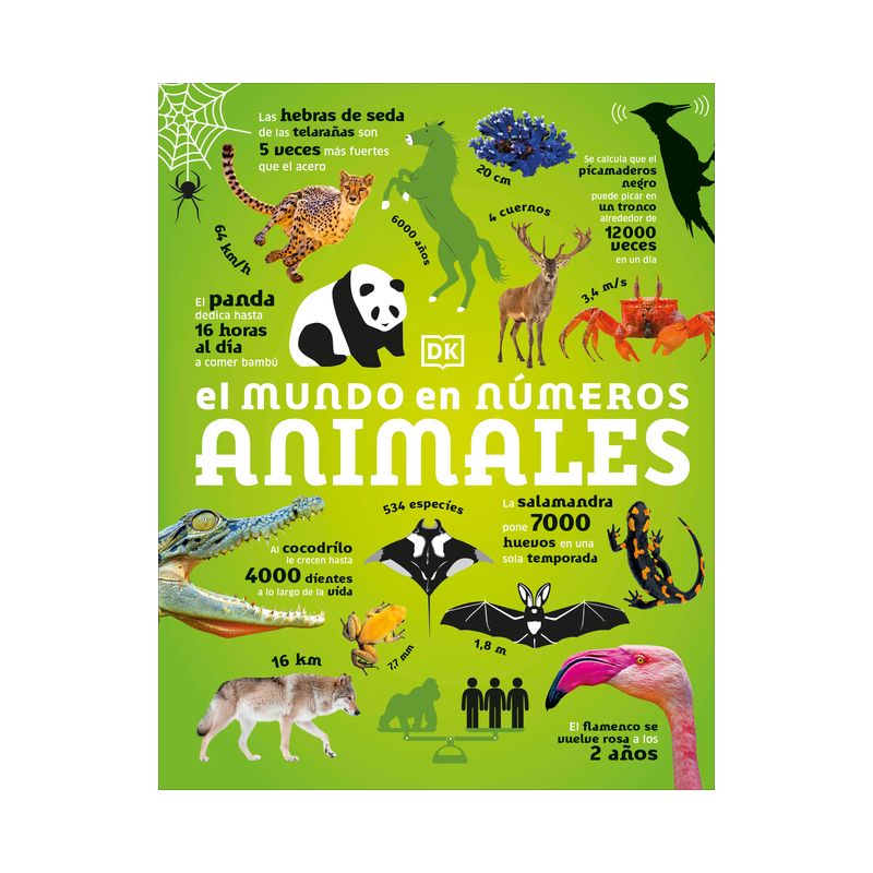 El Mundo En Números: Animales (Our World in Numbers Animals) - (DK Oour World in Numbers) by  DK (Hardcover), 1 of 2