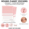 Big Dot of Happiness 1st Birthday Little Miss Onederful - Girl First Birthday Party Small Round Candy Stickers - Party Favor Labels - 324 Count - 3 of 4