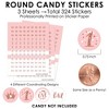 Big Dot of Happiness 1st Birthday Little Miss Onederful - Girl First Birthday Party Small Round Candy Stickers - Party Favor Labels - 324 Count - image 3 of 4